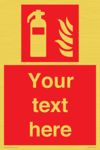 Custom Fire extinguisher Sign